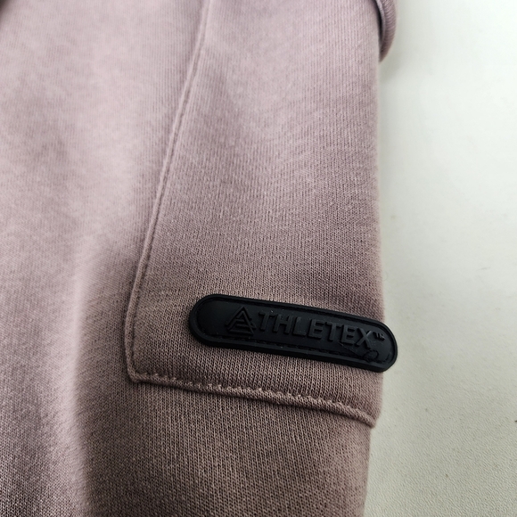 Thletex Taupe Beige Jogger Sweat Pants Men's Pull On Drawstring Poly Thick M - Picture 5 of 11